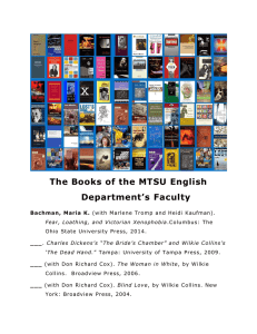 The Books of the MTSU English Department’s Faculty  York: Broadview Press, 2004.