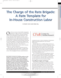 O The Charge of the Rate Brigade: A Rate Template for