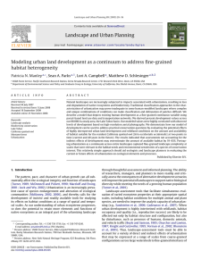 Landscape and Urban Planning habitat heterogeneity Patricia N. Manley