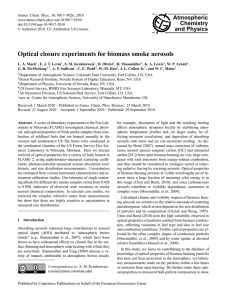 Atmospheric Chemistry and Physics