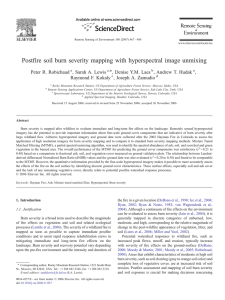 Postfire soil burn severity mapping with hyperspectral image unmixing