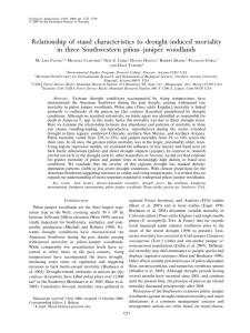 Relationship of stand characteristics to drought-induced mortality