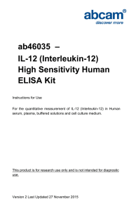 ab46035  – IL-12 (Interleukin-12) High Sensitivity Human ELISA Kit