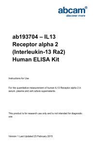 ab193704 – IL13 Receptor alpha 2 (Interleukin-13 Ra2) Human ELISA Kit