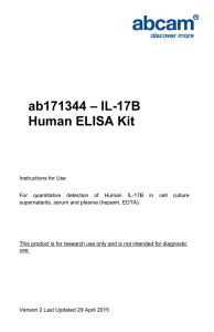 ab171344 – IL-17B Human ELISA Kit