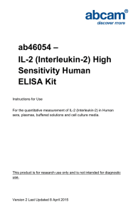 ab46054 – IL-2 (Interleukin-2) High Sensitivity Human ELISA Kit