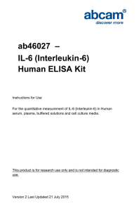 ab46027  – IL-6 (Interleukin-6) Human ELISA Kit
