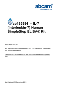 ab185984  – IL-7 (Interleukin-7) Human SimpleStep ELISA® Kit
