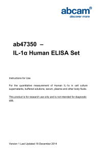 ab47350  – IL-1α Human ELISA Set