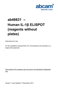 ab46631  – Human IL-1β ELISPOT (reagents without plates)