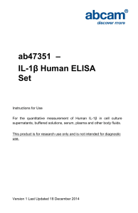 ab47351  – IL-1β Human ELISA Set