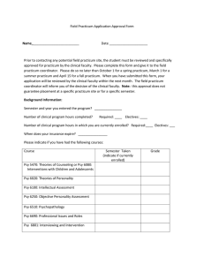 Field Practicum Application Approval Form  Name_