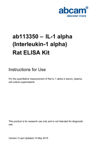 ab113350 – IL-1 alpha (Interleukin-1 alpha) Rat ELISA Kit