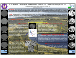3D Computed Tomographic Measurements for Pore Size Distribution through Peat...