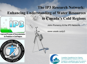 The IP3 Research Network: Enhancing Understanding of Water Resources