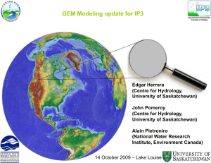GEM Modeling update for IP3