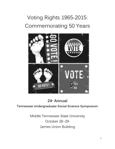 Voting Rights 1965-2015: Commemorating 50 Years  24