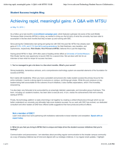 Achieving rapid, meaningful gains: A Q&amp;A with MTSU | EAB