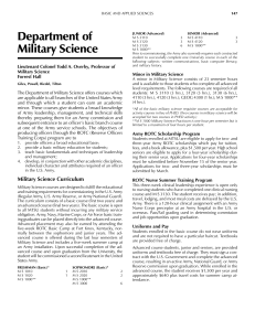 Department of Military Science