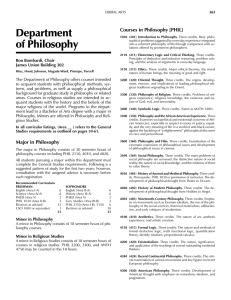 Department of Philosophy Courses in Philosophy [PHIL]