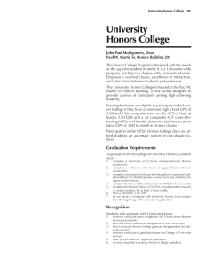 University Honors College