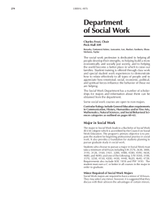 Department of Social Work