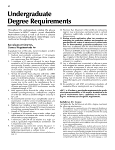 Undergraduate Degree Requirements Throughout  the  undergraduate  catalog,  the ...