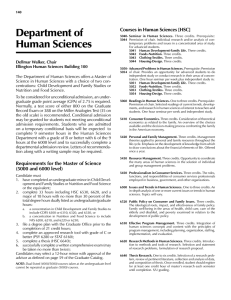 Courses in Human Sciences [HSC]