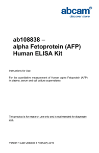 ab108838 – alpha Fetoprotein (AFP) Human ELISA Kit