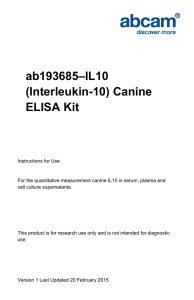 ab193685–IL10 (Interleukin-10) Canine ELISA Kit