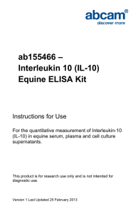 ab155466 – Interleukin 10 (IL-10) Equine ELISA Kit Instructions for Use