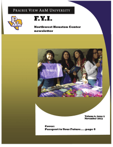 F.Y.I. Northwest Houston Center newsletter Volume 6, issue 2