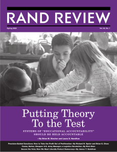 Putting Theory To the Test