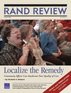 Localize the Remedy Community Eﬀorts Can Ameliorate Poor Quality of Care  S