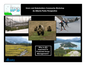 IP3 Important to Protected Areas Management?