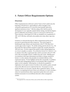 3. Future Officer Requirements Options Overview