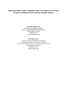Politicized Public Values: Mapping Value Convergence between the