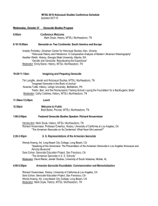 MTSU 2015 Holocaust Studies Conference Schedule