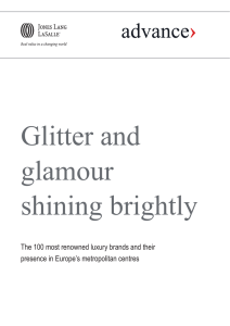 Glitter and glamour shining brightly The 100 most renowned luxury brands and their