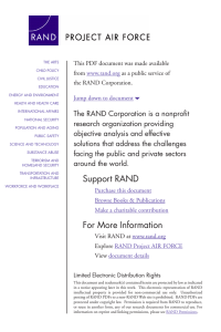 6 The RAND Corporation is a nonprofit from