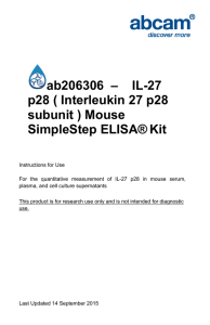 ab206306  –    IL-27 subunit ) Mouse SimpleStep ELISA®