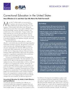 M Correctional Education in the United States