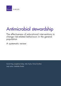 Antimicrobial stewardship