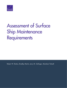 Assessment of Surface Ship Maintenance Requirements