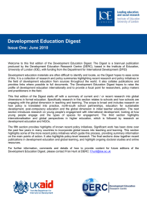 Development Education Digest Issue One: June 2010