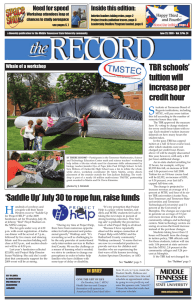 Need for speed Inside this edition: