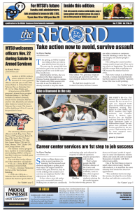 For MTSU’s future Inside this edition: