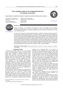Wave loadings acting on Overtopping Breakwater for Energy Conversion