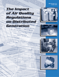 The Impact of Air Quality Regulations on Distributed