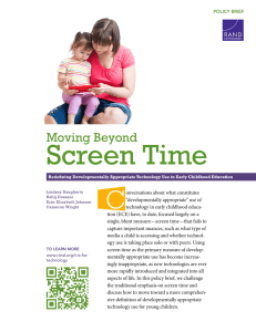 Screen Time C Moving Beyond